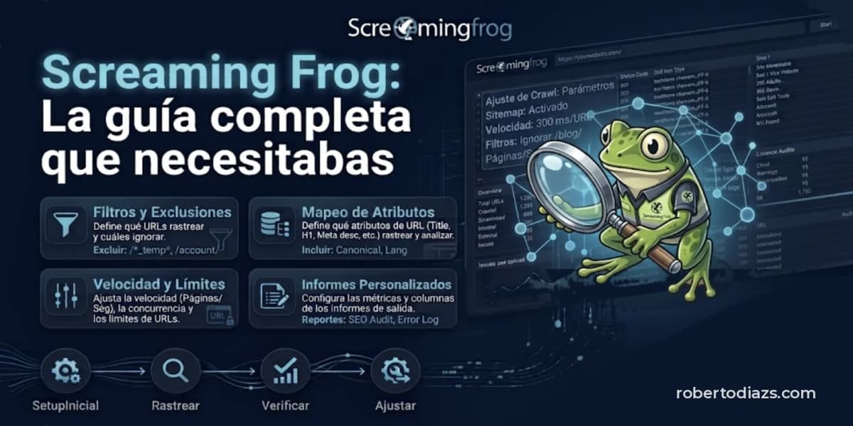 Screaming Frog: la guía completa que necesitabas, con filtros, atributos, velocidad e informes personalizados